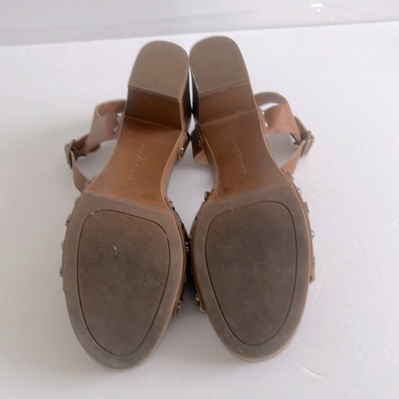 Lucky Brand Shoes Women’s Block Heel Sling Back Brown Summer Sandals Size 8.5 - Picture 5 of 5